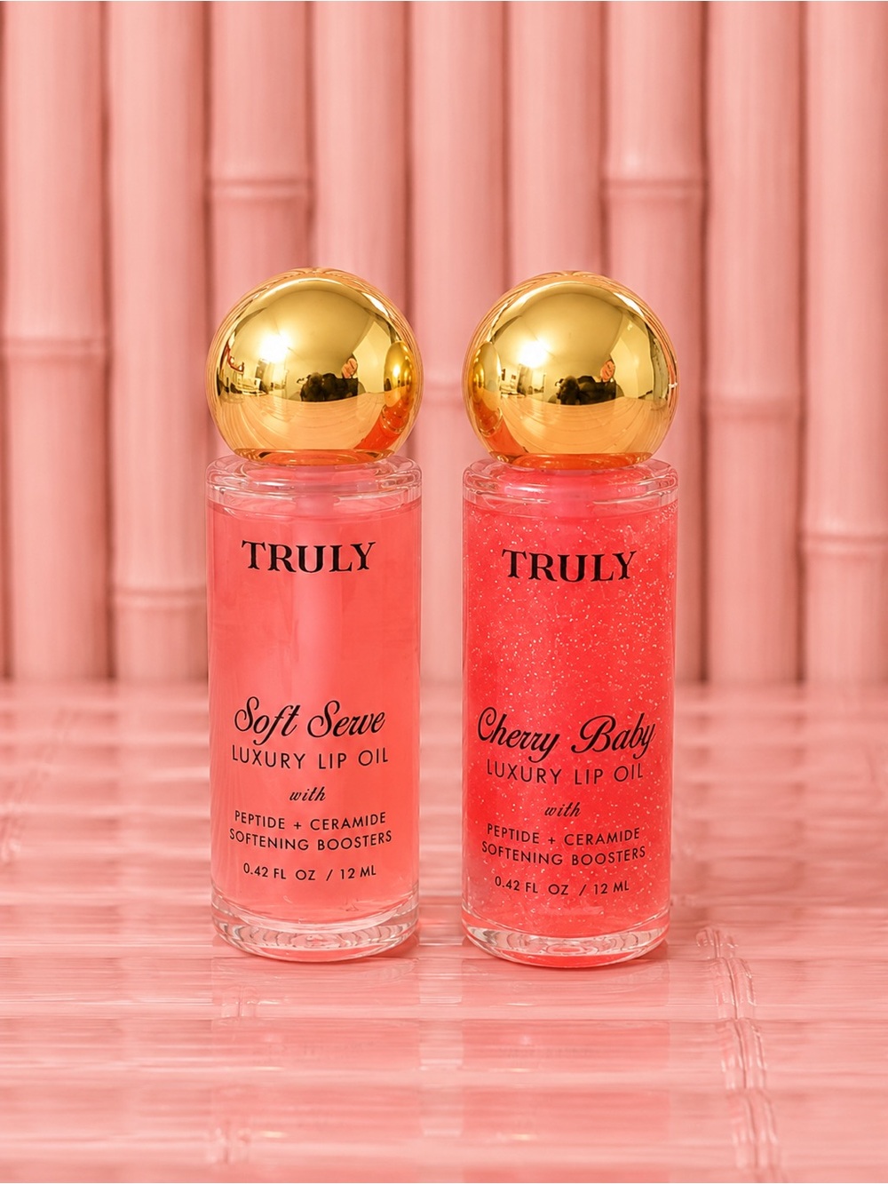TRULY Lip Oil Duo- soft serve & cherry baby